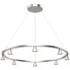 Dune LED 33.25 inch Brushed Nickel Chandelier Ceiling Light
