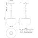 Samar 1 Light 7.5 inch Chrome Pendant Ceiling Light in Transition Opal Glass