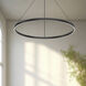 Cerchio LED 35.38 inch Black Pendant Ceiling Light