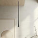 Taper LED 1.25 inch Black Pendant Ceiling Light