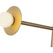 Elixir LED 22.13 inch Brushed Gold Chandelier Ceiling Light