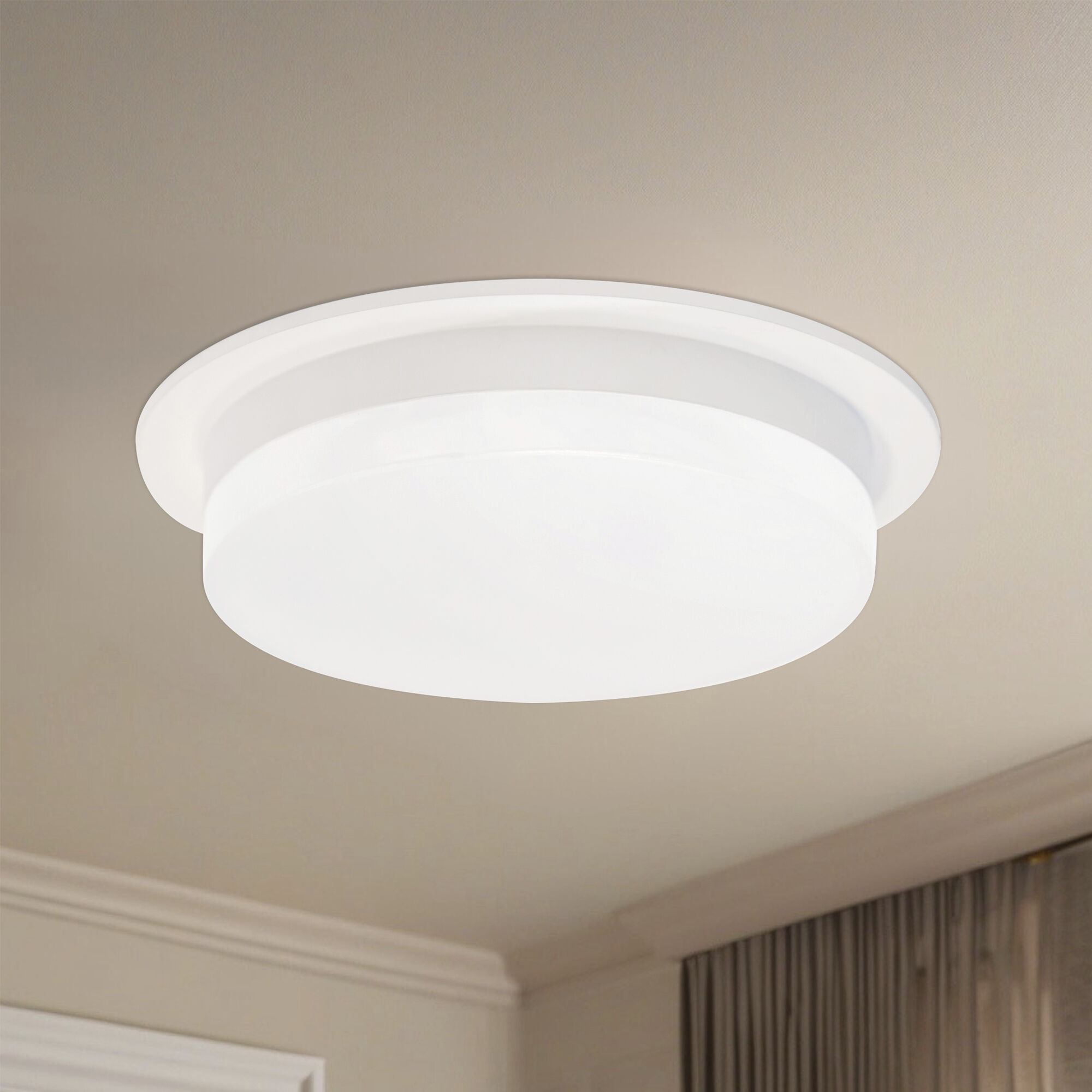 Stockton LED 6 inch White Flush Mount Ceiling Light
