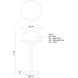 Hinata 11.88 inch 2 watt Sky Blue Table Lamp Portable Light
