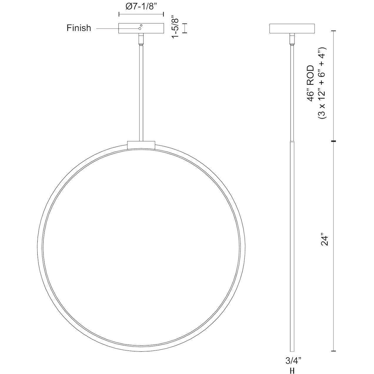 Cirque Pendant Ceiling Light in White