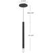 Elixir Pendant Ceiling Light in Black