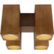 Bosco 15 inch Natural Oak Flush Mount Ceiling Light