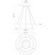 Cerchio LED 31.5 inch White Chandelier Ceiling Light