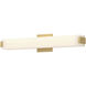 Latitude LED 24.63 inch Brushed Gold Bath Vanity Light Wall Light
