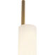 Wick 5.13 inch Vintage Brass Wall Sconce Wall Light
