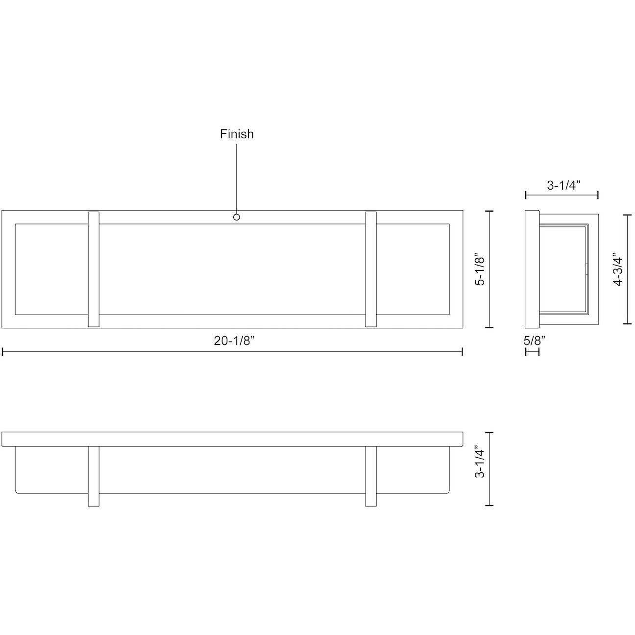 Alberni Vanity Light Wall Light in Chrome