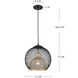 Gibraltar 1 Light 11.88 inch Black Pendant Ceiling Light