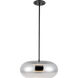 Trinity Pendant Ceiling Light in Chrome Glass