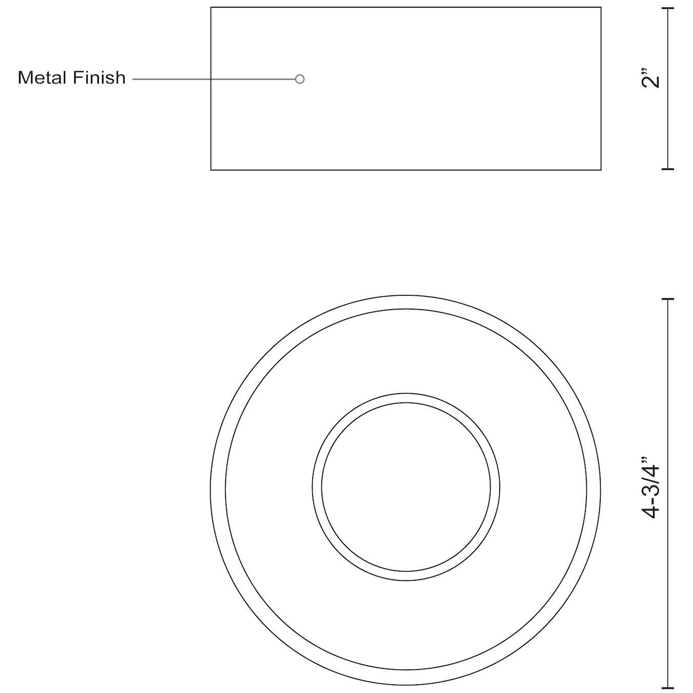 Lucci LED 4.75 inch White Flush Mount Ceiling Light