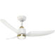 Hugo 42.38 inch Brushed Gold Ceiling Fan