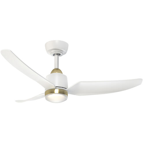 Hugo 42.38 inch Brushed Gold Ceiling Fan