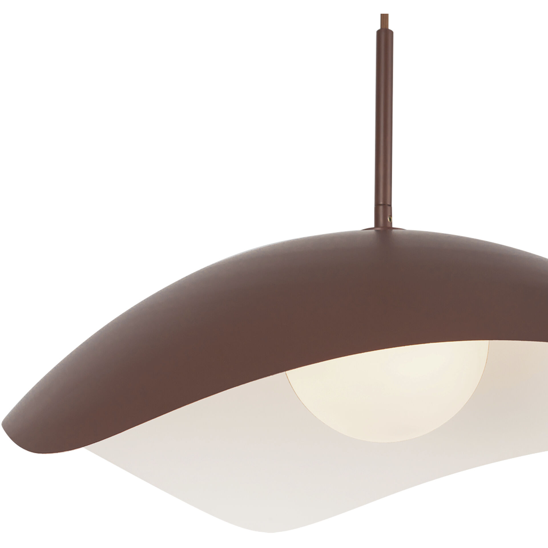 Kirby Pendant Ceiling Light in Burgundy