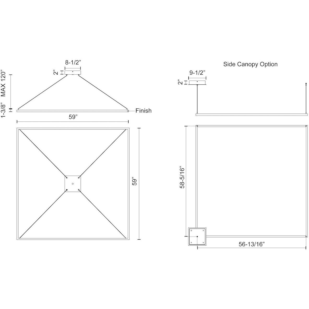 Piazza Pendant Ceiling Light in Brushed Gold