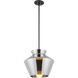 Trinity Pendant Ceiling Light in Chrome Glass