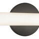 Tectra 1.88 inch Black ADA Wall Sconce Wall Light