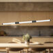 Akari Linear Pendant Ceiling Light in Black