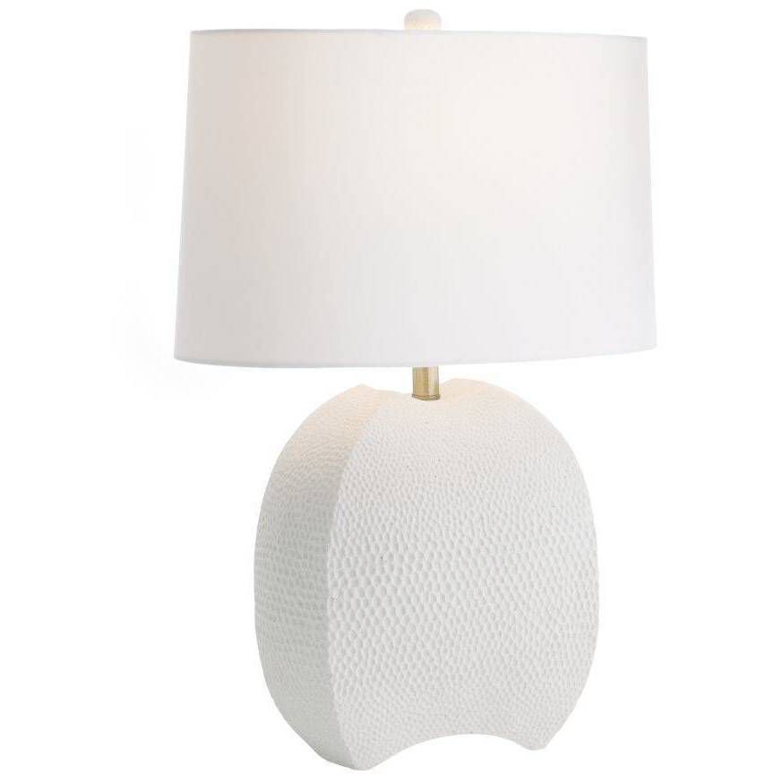 Fairbanks 26.5 inch 150.00 watt White and Antique Brass Lamp Portable Light