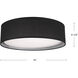 Dalton LED 16 inch White Flush Mount Ceiling Light in Textured Linen Shade