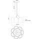 Bell 19.38 inch Vintage Brass Chandelier Ceiling Light