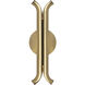 Husk Wall Sconce Wall Light in Metallic Brass