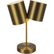 Keiko 18.5 inch 120 watt Brushed Gold Table Lamp Portable Light