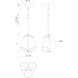 Mulberry LED 10.88 inch Black and Light Guide Pendant Ceiling Light