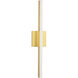 Vega Wall Sconce Wall Light in Brushed Gold
