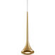 Bach LED 5 inch Brushed Gold Pendant Ceiling Light