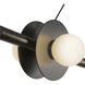 Elixir Linear Pendant Ceiling Light in Black