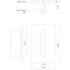 Vista LED 5.5 inch White Exterior Wall Sconce
