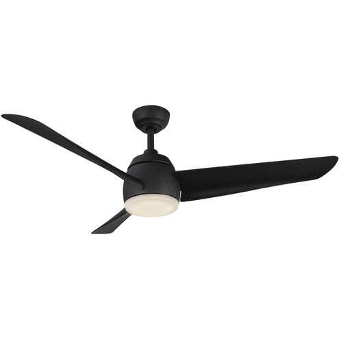 Thalia 54 inch Matte Black Ceiling Fan