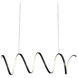 Synergy LED 41.75 inch Black Linear Pendant Ceiling Light