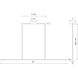 Vega Minor LED 60 inch Brushed Nickel Linear Pendant Ceiling Light