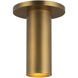 Mason LED 2.25 inch Vintage Brass Semi Flush Mount Ceiling Light