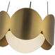 Ciel 1 Light 10.13 inch Brushed Gold Chandelier Ceiling Light
