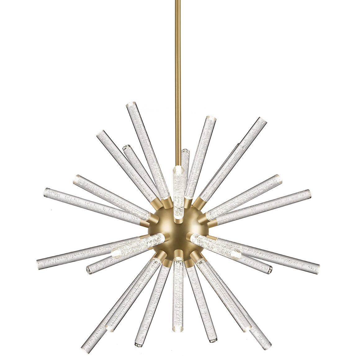 Kuzco Lighting CH71832 BG Astro 32 inch Aged Brass Chrome Down