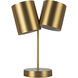 Keiko 18.5 inch 120 watt Brushed Gold Table Lamp Portable Light