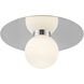 Elixir LED 9.88 inch Chrome Flush Mount Ceiling Light