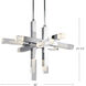 Martelo LED 30 inch Chrome Pendant Ceiling Light