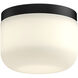 Mel LED 5.13 inch Black/Opal Glass Flush Mount Ceiling Light