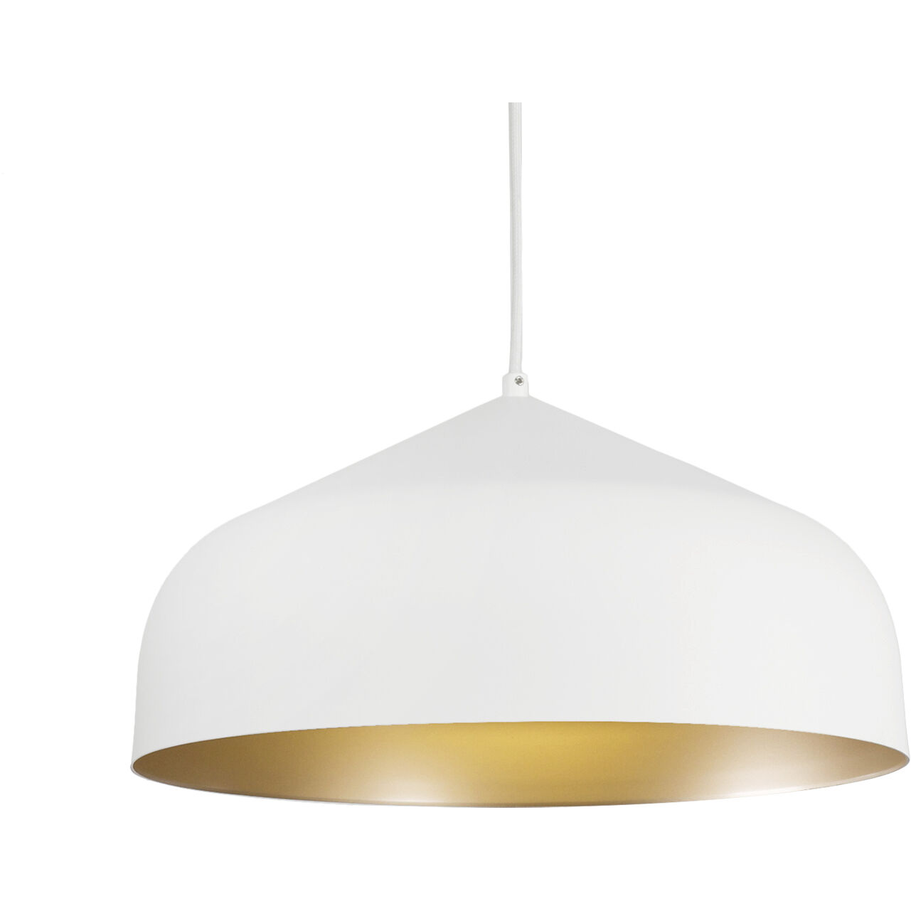 Helena Pendant Ceiling Light in White and Gold