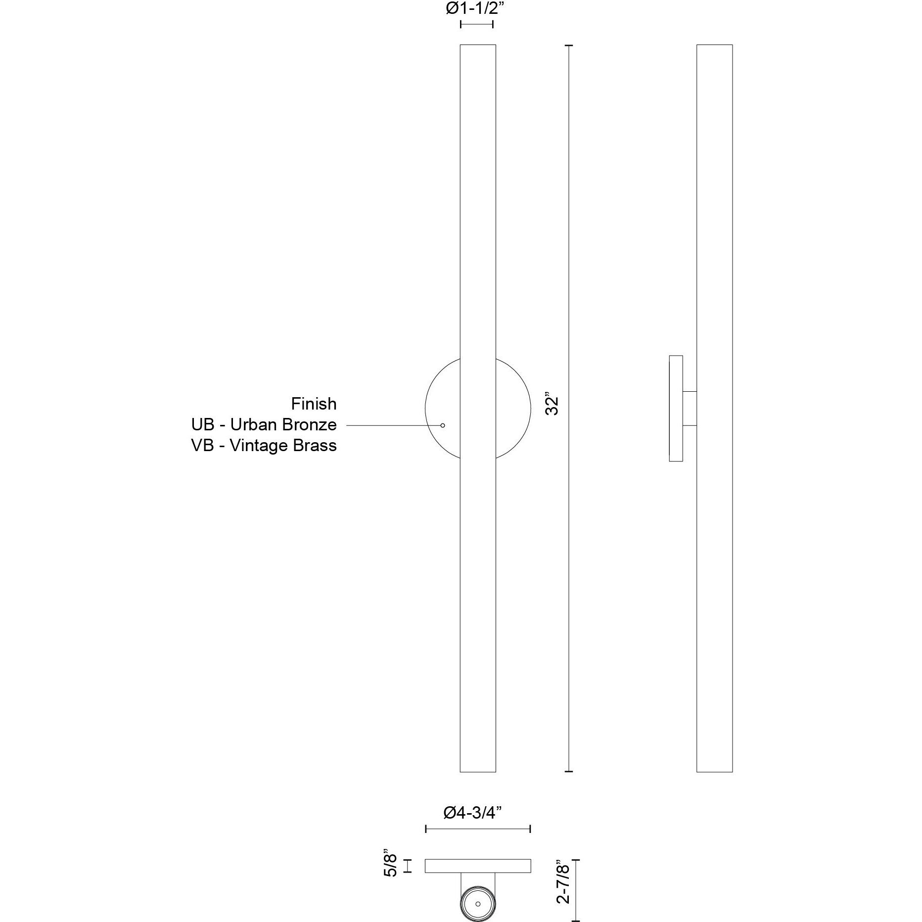 Mason Wall Sconce Wall Light in Vintage Brass