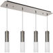 Lena LED 5.13 inch Brushed Nickel Multi Pendant Ceiling Light