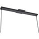 Atlas 7 Light 42.38 inch Black Linear Pendant Ceiling Light
