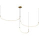 Talis Multi Pendant Ceiling Light in Brushed Gold
