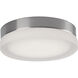 Bedford LED 11 inch Brushed Nickel and Frosted Flush Mount Ceiling Light